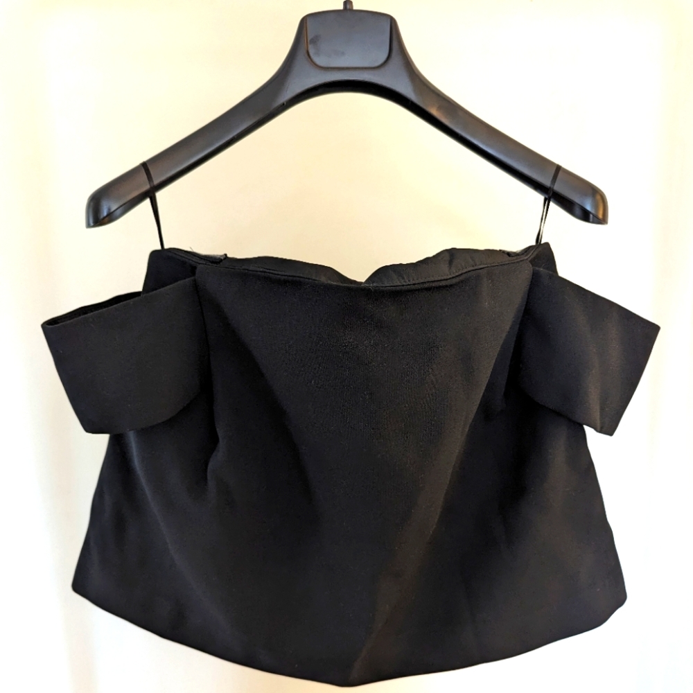 Off The Shoulder Structured Top, Size Small - image 1